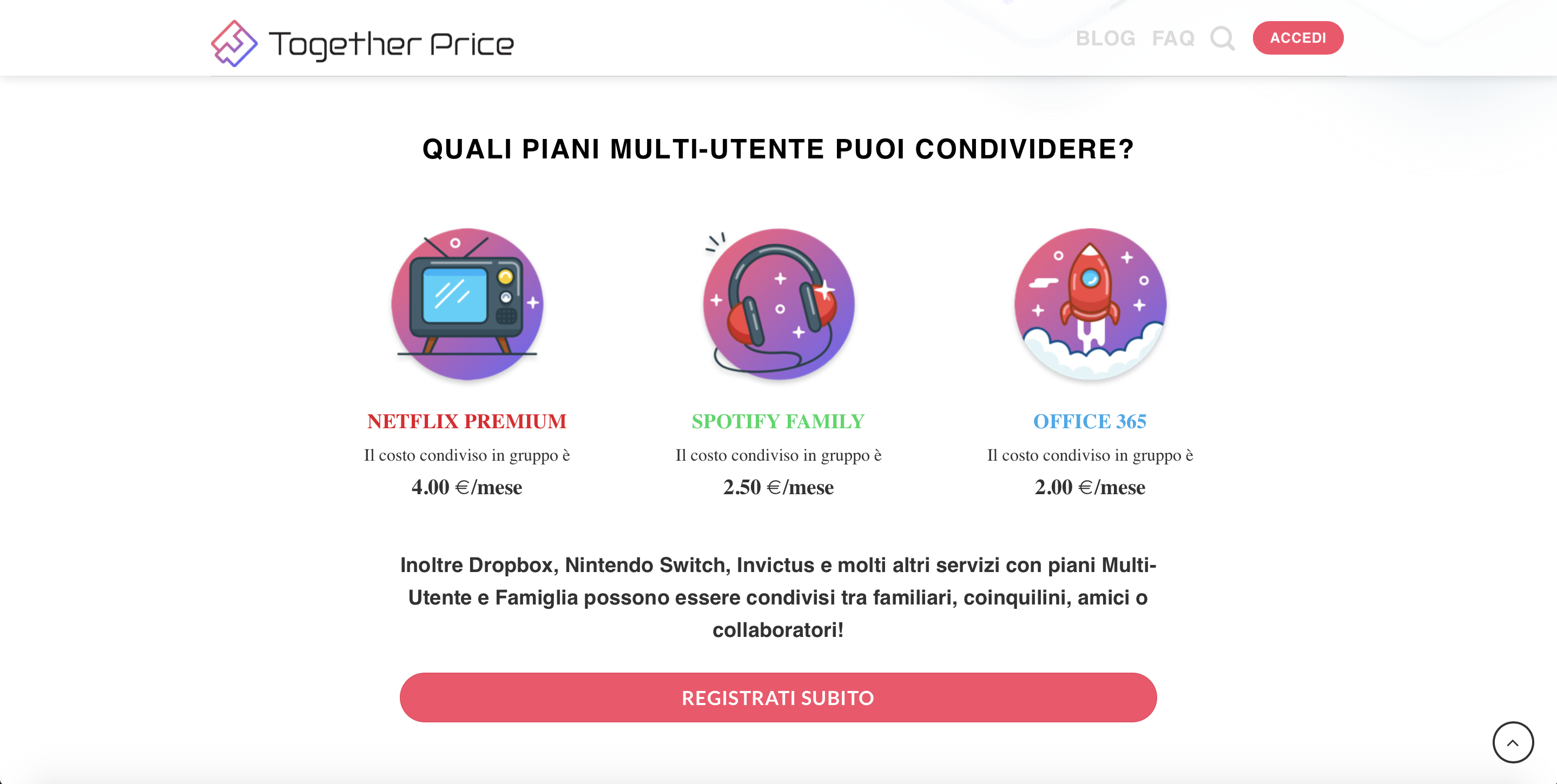 homepage di together price